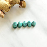 Small Sky Blue Mixed Yungai Turquoise, Set of 5 Background