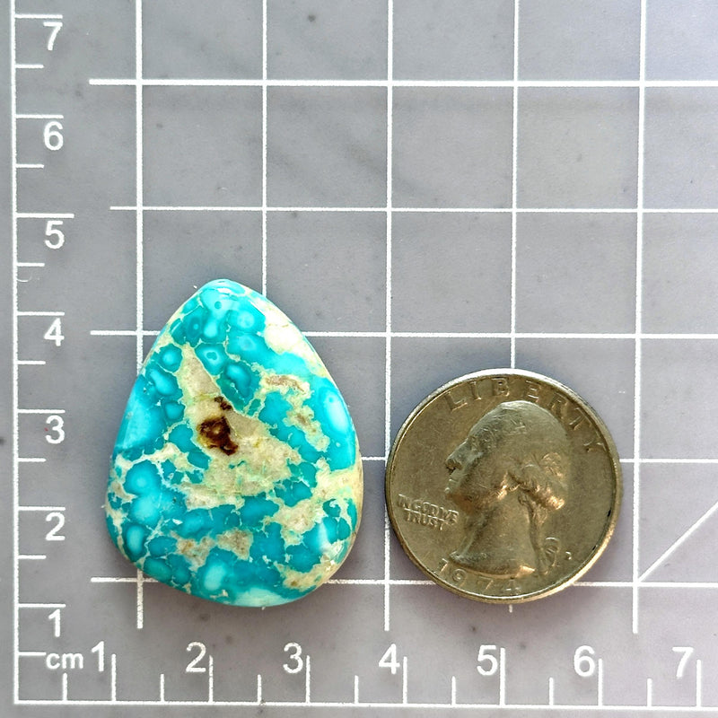 Large Sky Blue Freeform Royston Turquoise Dimensions