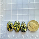 Medium Royal Orange Mixed Giraffe Turquoise, Set of 3 Dimensions