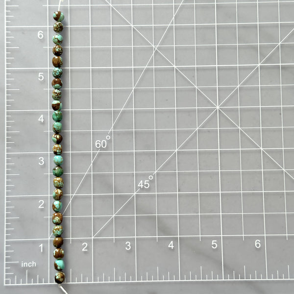 Sky Blue Number 8 Turquoise Smooth Nugget Beads Dimensions