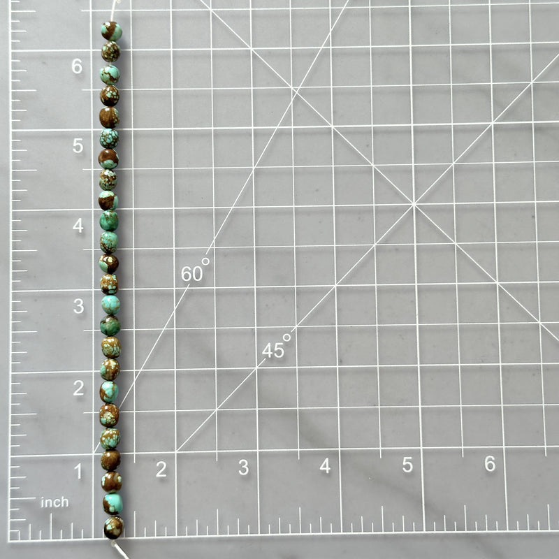 Sky Blue Number 8 Turquoise Smooth Nugget Beads Dimensions