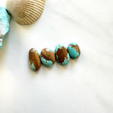 Small Sky Blue Mixed Royston Turquoise, Set of 4 Background