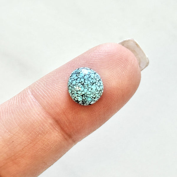 Small Faint Blue Oval Lander Blue Turquoise Background