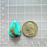 Large Sky Blue Teardrop Royston Turquoise Dimensions