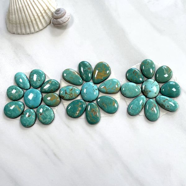 Small Mixed Mixed Tyrone Turquoise, Set of 27 Background