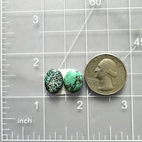 Small Sky Blue Oval Yungai Turquoise, Set of 2 Dimensions