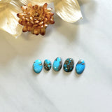 Small Sky Blue Mixed Sonora Turquoise, Set of 5 Background