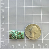 Small Sea Green Square Namtso Lake Turquoise, Set of 2 Dimensions