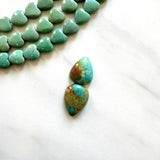 Small Sea Green Teardrop Royston Turquoise, Set of 2 Background