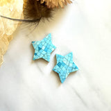 Large Sky Blue Freeform Inlay, Set of 2 Background
