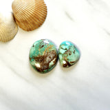 Large Mint Green Freeform Namtso Lake Turquoise, Set of 2 Background