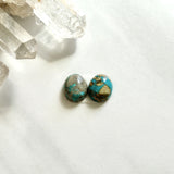 Small Sky Blue Freeform Royston Turquoise, Set of 2 Background