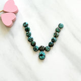 Small Mixed Round Yungai Turquoise, Set of 14 Background