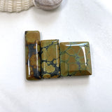 Large Earth Brown Bar Treasure Mountain Turquoise, Set of 3 Background