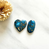 Large Ocean Blue Mixed Ithaca Peak Turquoise, Set of 2 Background