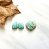 Small Sky Blue Mixed Number 8 Turquoise, Set of 3 Background