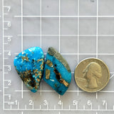 Large Sky Blue Freeform Ithaca Peak Turquoise, Set of 2 Dimensions