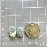 Small Purple Oval Purple Lavender Variscite, Set of 2 Dimensions