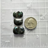 Small Ocean Blue Half Moon Yungai Turquoise, Set of 5 Dimensions