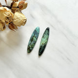 Large Sea Green Surfboard Crescent Lake Variscite, Set of 2 Background