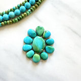 Small Mixed Mixed Sonoran Blue Turquoise, Set of 11 Background