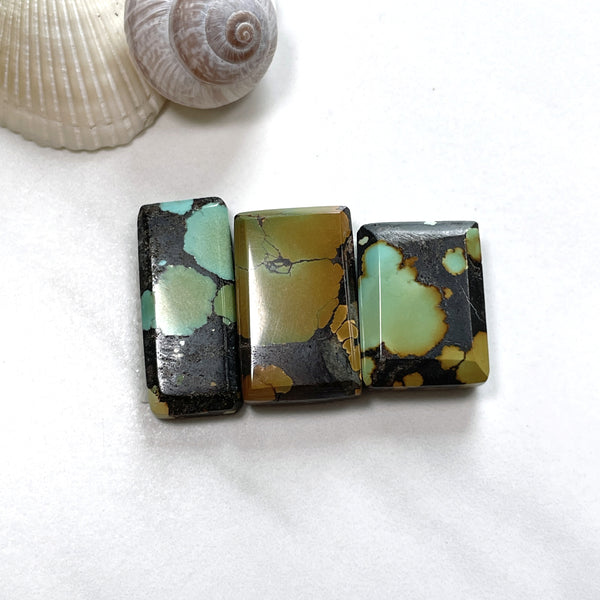 Medium Mixed Bar Treasure Mountain Turquoise, Set of 3 Background