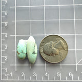 Small Faint Green Mixed Crescent Lake Variscite, Set of 2 Dimensions