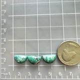 Small Bamboo Green Half Moon Bamboo Mountain Turquoise, Set of 3 Dimensions