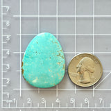 Sky Blue Fox Turquoise Top Drilled Cab Bead