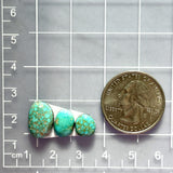 Small Sky Blue Freeform Namtso Lake Turquoise, Set of 3 Dimensions