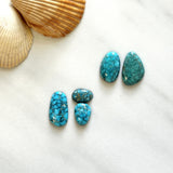 Small Sky Blue Mixed Lone Mountain Turquoise, Set of 5 Background