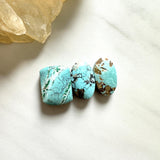 Large Sky Blue Mixed Number 8 Turquoise, Set of 3 Background