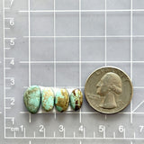 Small Mint Green Mixed Number 8 Turquoise, Set of 4 Dimensions