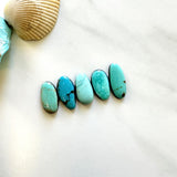 Small Sky Blue Freeform Carico Lake Turquoise, Set of 5 Background