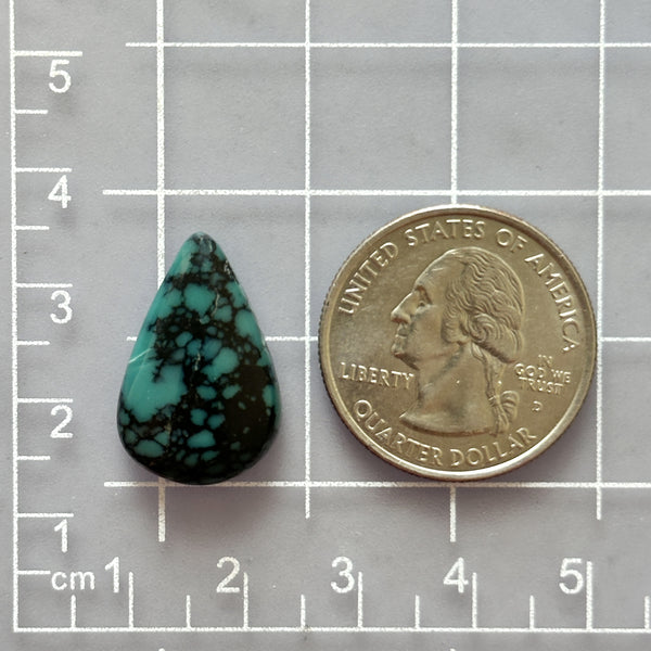 Large Ocean Blue Teardrop Yungai Turquoise Dimensions