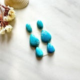 Small Sky Blue Mixed Ithaca Peak Turquoise, Set of 6 Background