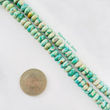 Fox Turquoise Rondelle Beads