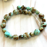 Sky Blue Number 8 Turquoise Nugget Beads Dimensions