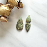 Medium Sea Green Teardrop Treasure Mountain Turquoise, Set of 3 Background
