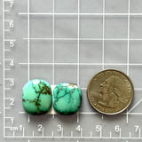 Medium Deep Green Freeform Broken Arrow Variscite, Set of 2 Dimensions