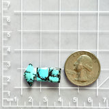 Small Sky Blue Mixed Yungai Turquoise, Set of 3 Dimensions