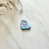 Large Sky Blue Freeform Golden Hills Turquoise Background