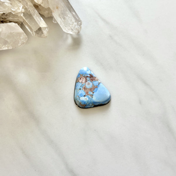 Large Sky Blue Freeform Golden Hills Turquoise Background
