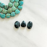 Small Ocean Blue Mixed Milky Way Turquoise, Set of 3 Background