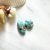 Small Sky Blue Mixed Sonora Turquoise, Set of 2 Background