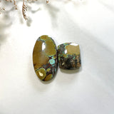 Large Earth Brown Mixed Treasure Mountain Turquoise, Set of 2 Background