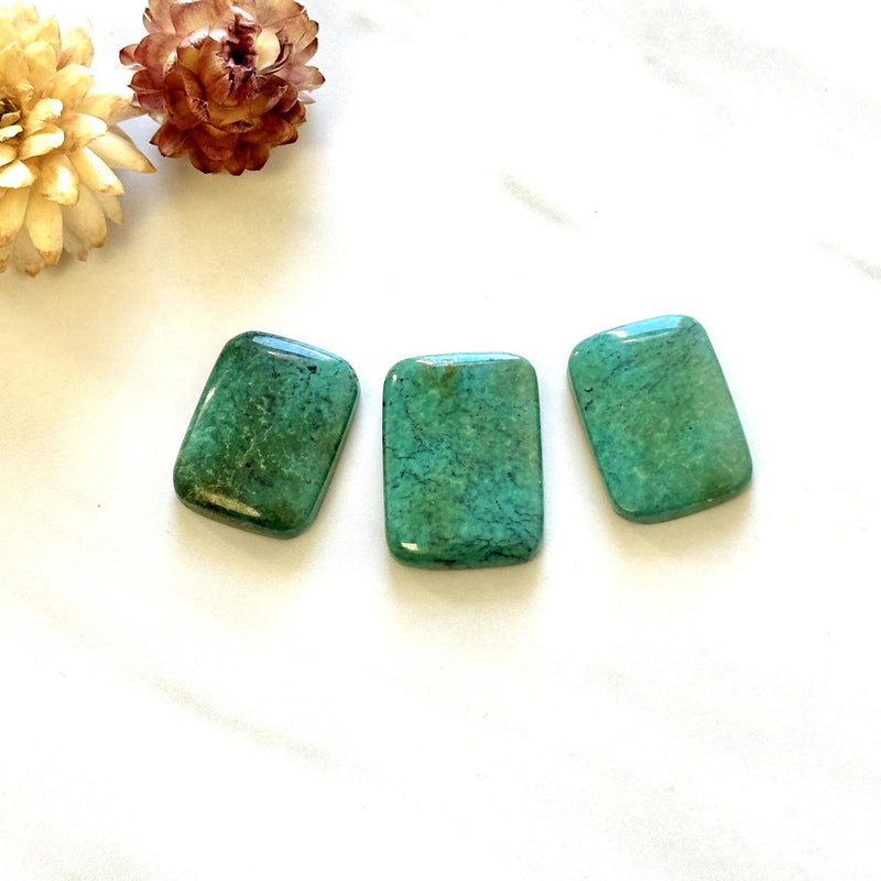 Large Sea Green Bar Yungai Turquoise, Set of 3 Background