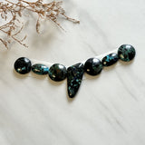 Small Ocean Blue Mixed Blue Moon Turquoise, Set of 7 Background