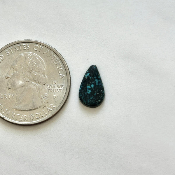 Small Deep Blue Teardrop Lander Blue Turquoise Dimensions