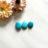 Small Sky Blue Mixed Kingman Turquoise, Set of 3 Background